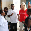 I 2016 besøkte Kronprinsessen UNAIDS-støttede prosjekter i Tanzania. Foto: Christian Laagard, Det kongelige hoff